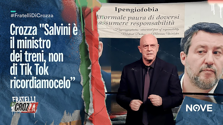 Crozza "Salvini è il ministro dei treni, non di Tik Tok ricordiamocelo😂" | Fratelli di Crozza