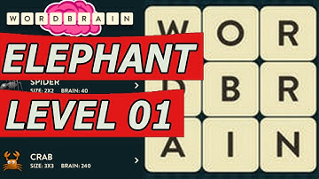 WordBrain Elephant Level 1 Answers (Android/IOS)