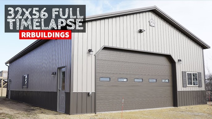 Building a Large Garage: Full Time-Lapse Build 
