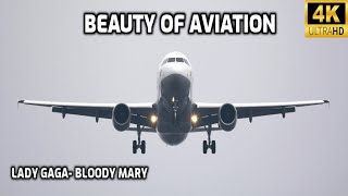 ( Full Music Video ) Beauty of aviation - Lady Gaga- Bloody Mary • 4K
