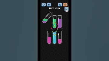 Water Color Sort Level 6330 Gameplay Solution