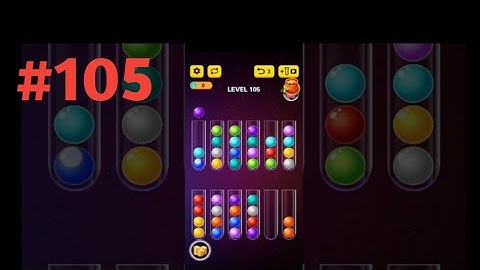 Ball Sort Puzzle 2021 Level 105 Walkthrough solution || Funbrain games || Free game play walkthrough