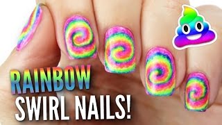 DIY Rainbow Swirl Nails! screenshot 4