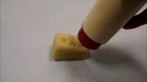 The shape memory effect in PU foam