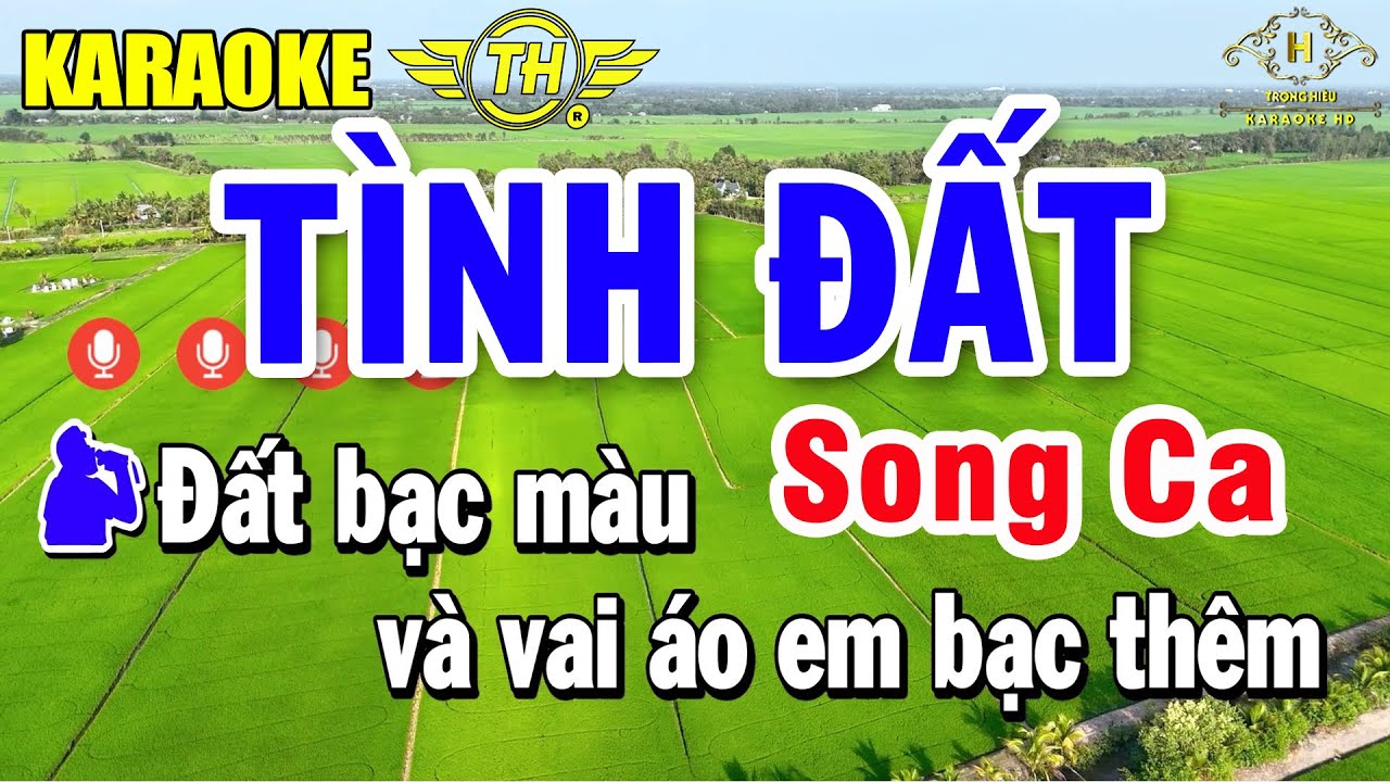 Tình Đất Karaoke Song Ca Nhạc Sống Dễ Hát | Trọng Hiếu
