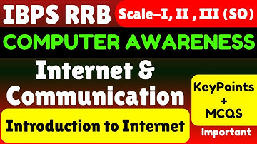Introduction to Internet | Computer Awareness for IBPS RRB Scale I, II & III 2025 | Complete Study