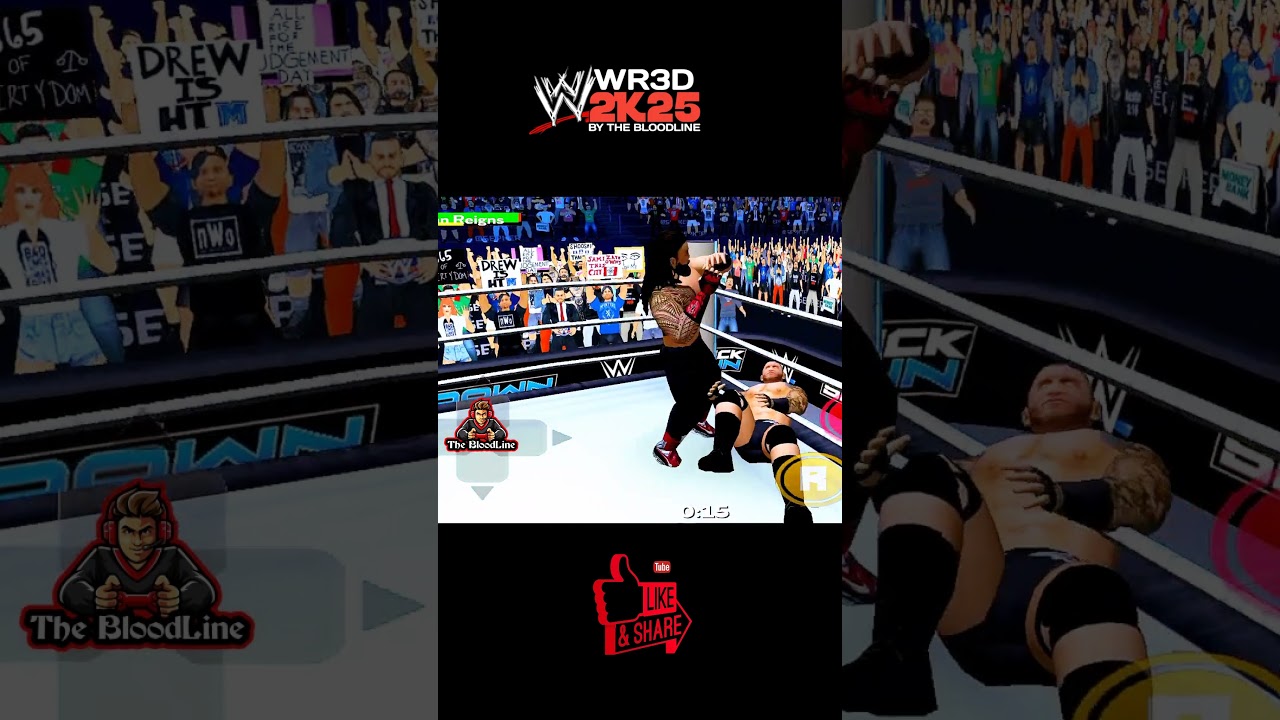 Roman Reigns vs. Randy Orton  In WR3D 2K25 | 