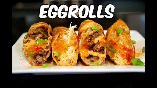 How To Make Eggrolls - Crab Cake & Cheesesteak Eggroll Recipe #MrMakeItHappen