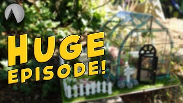 Miniature Greenhouse/Doll House DIY Kit | ASMR (no music, no talking, just crafting sounds) PART 1 🌿