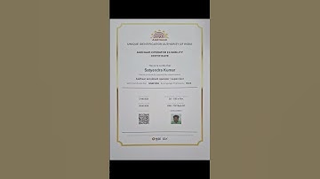 Operator Certificate | Supervisor Certificate | Aadhar Certificate #uidai #nseit #exam #operator