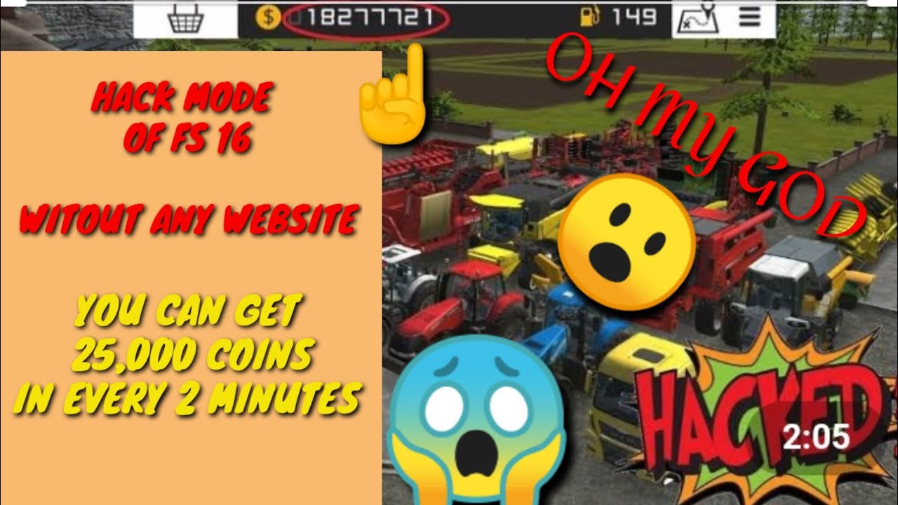 HOW TO HACK FS 16 ,UNLIMITED COINS IN FS 16