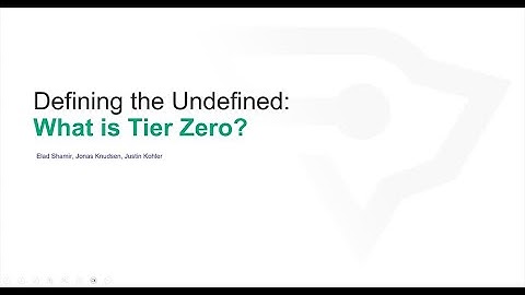Defining the Undefined: What is Tier Zero