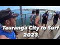 Tauranga city to surf 2023  sulphur point over the bridge round mauao  finish on main beach