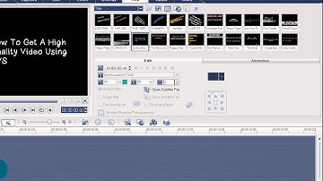 Get A High Quality Video For Ulead VideoStudio 11