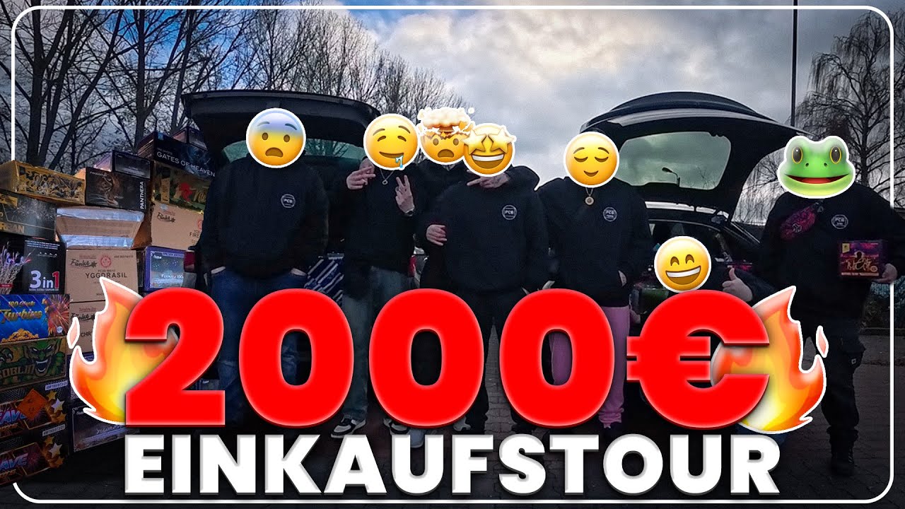 2000€ FEUERWERK EINKAUFSTOUR 🎆🛒 | PYROCREW-BERLIN 🔥