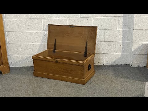 Small Victorian Pine Blanket Box (H2302B) @PinefindersCoUk 