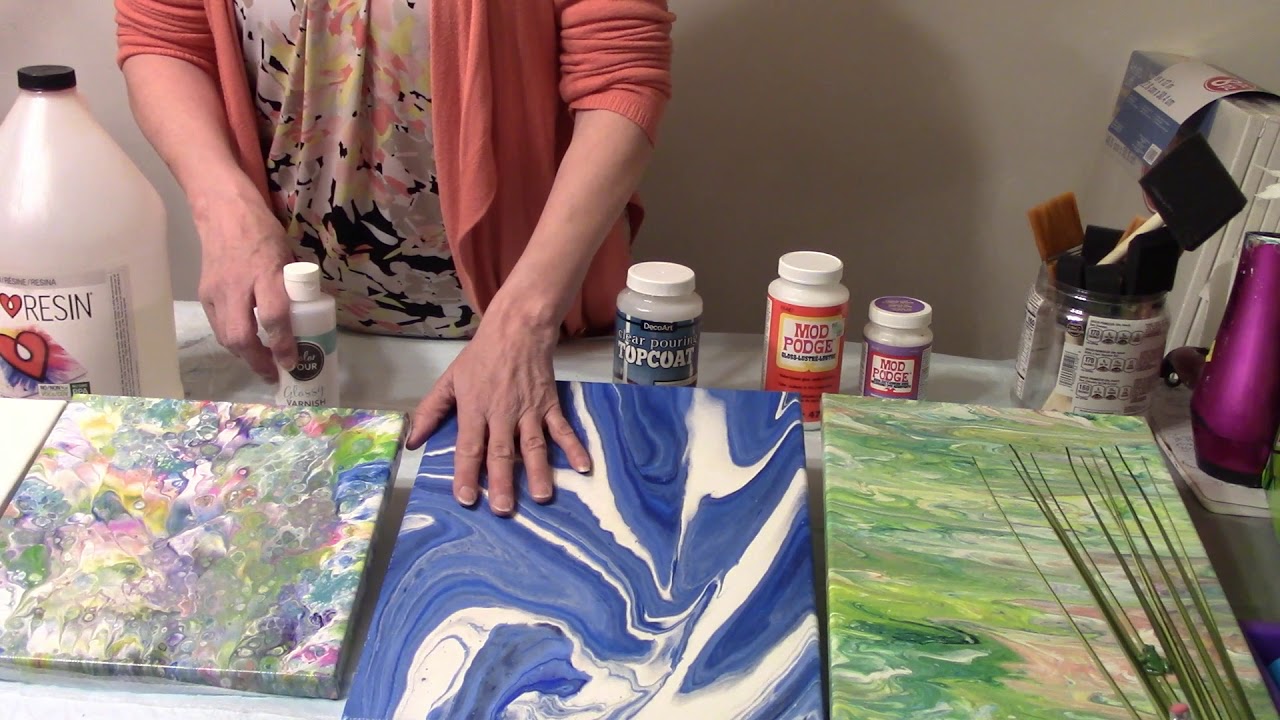  4 Sealing Acrylic Paintings How I Seal My Paintings YouTube