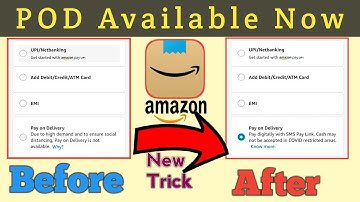 Amazon Pod Trick 2021 🔥|Amazon Pay On Delivery Not Available || Amazon Pod Not Available |