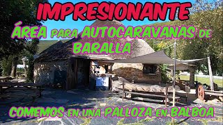 IMPRESIONANTE Área para AUTOCARAVANAS ‼ Comemos en la PALLOZA de Balboa y dormimos en Baralla