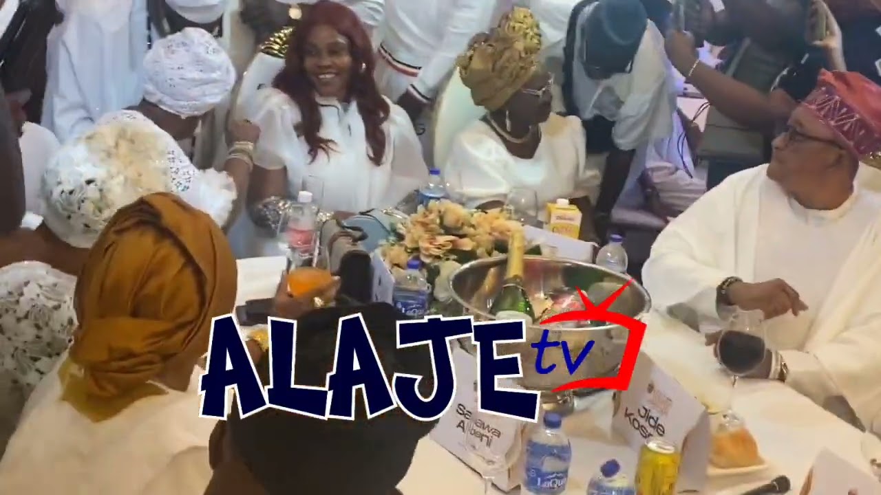 ARRIVAL OF KING SAHEED OSUPA TO FRIENDS OF OSUPA EXCLUSIVE WHITE AGBADA PARTY