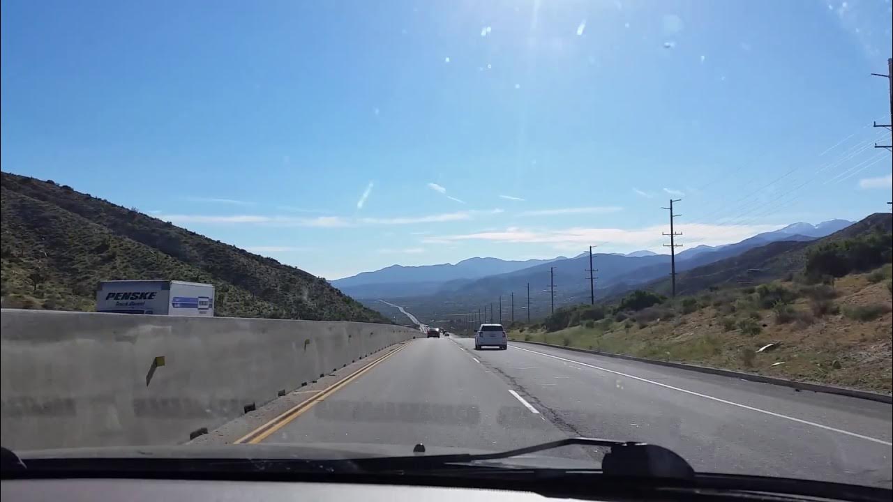 Driving Down Morongo Valley Scenic View After Leaving Joshua Tree