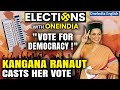 &#39;We&#39;re Army of Modi&#39;: Kangana Ranaut Casts Vote in Mandi for Lok Sabha Elections 2024 | Polls 2024