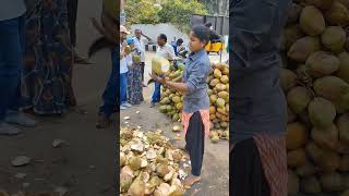 Coconut Cutting Skills India 4,69