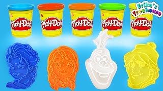 Learn Color with Play doh Modelling Clay and Surprises!