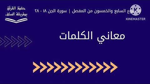 معاني كلمات سورة الجن ١٨ - ٢٨