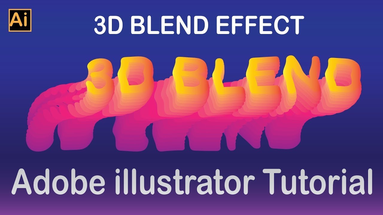 create banner effect illustrator blending create banner effect illustrator blending