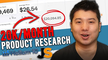 $20,000/Month Amazon FBA Product Research - Using Jungle Scout and Helium  10 - Step by Step