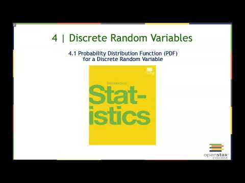 Lesson 4.1 Probability Distribution Function for a Discrete Random Variable