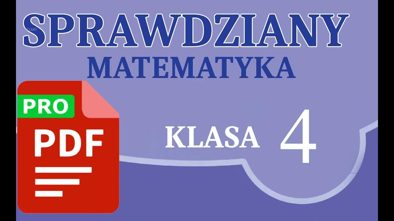 Matematyka Z Plusem Klasa 4 Matematyka z plusem 4 - testy sprawdziany PDF - YouTube