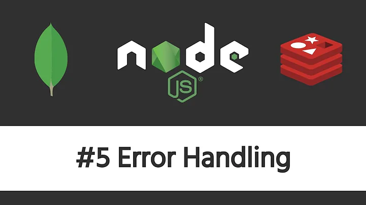 Authentication in Node.js - #5 Error Handling