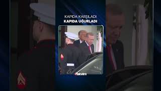 Başkan Erdoğan Beyaz Saraydan Ayrıldı Trump Kapıda Karşıladı, Kapıda Uğurladı