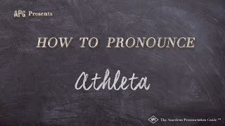How to Pronounce Athleta (Real Life Examples!)