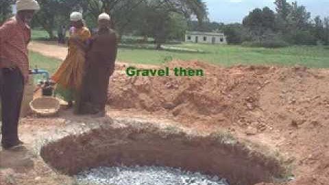 Rainwater harvesting techniques- Making a recharge pit
