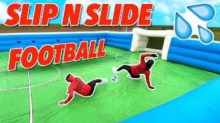 Giant Slip N Slide Football! ⚽️💦 | Billy Wingrove Vs Jeremy Lynch