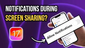 How to Turn Notification On or Off While Screen Sharing on iPhone