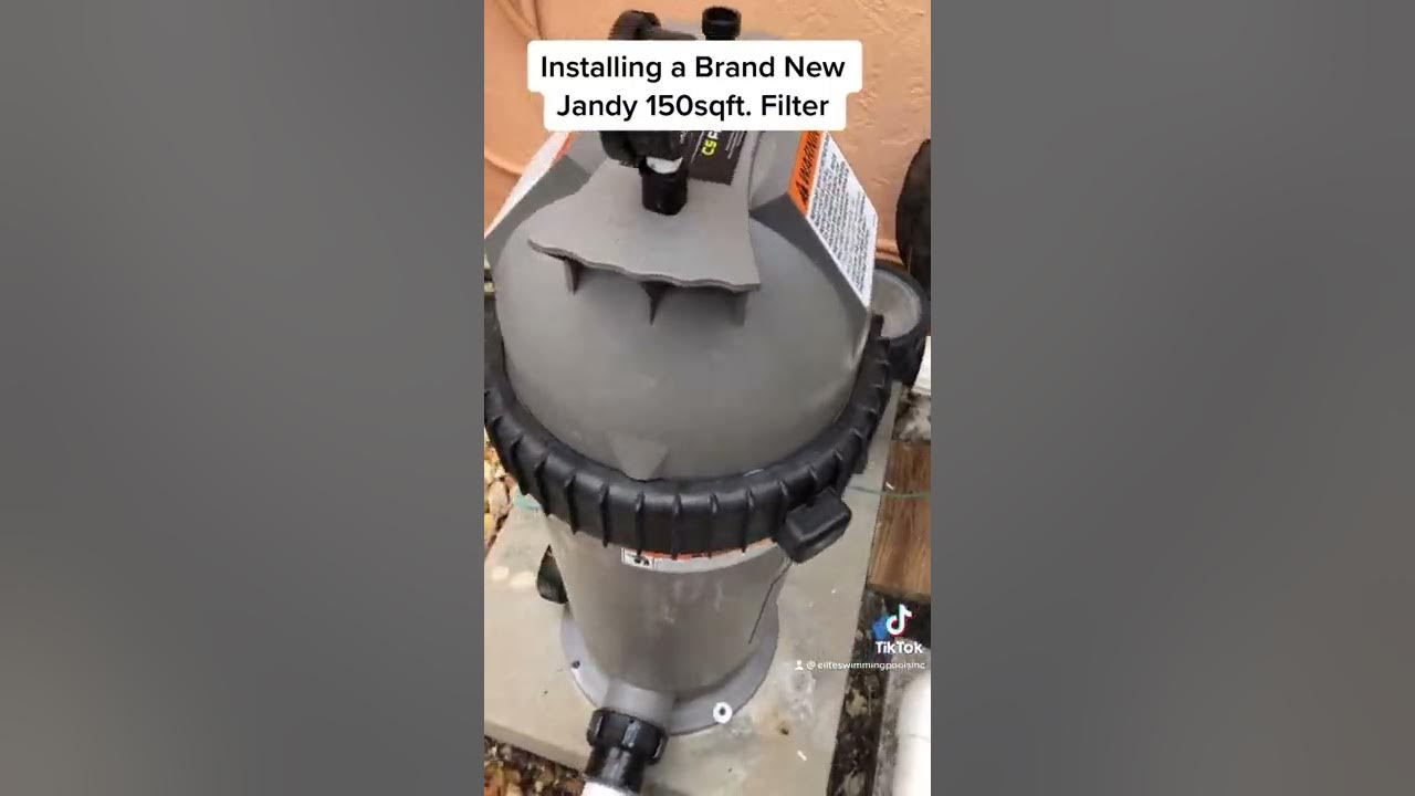 New Jandy CS150 Filter Installed, Replacing a Old Jacuzzi Sherlock