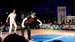 Download Lagu Streetstar 2012 Popping Quarter Finals - Baby Bang \u0026 SpazM vs Coco Pops \u0026 Reez-N MP3