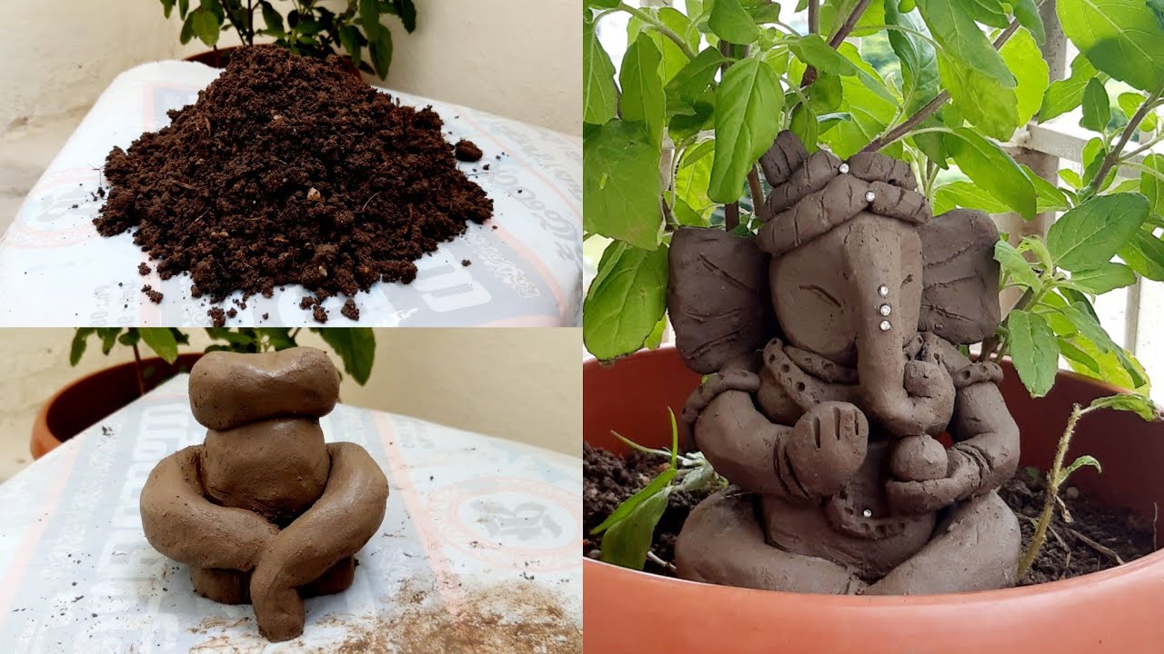 how to make ganpati at home eco friendly ganpati making ganesh murti 