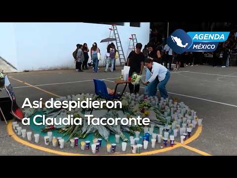 With flowers and candles, university students bid farewell to Claudia Tacoronte in Morelos | #Age...