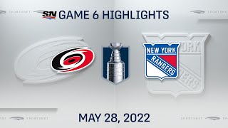 NHL Game 6 Highlights | Hurricanes vs. Rangers - May 28, 2022