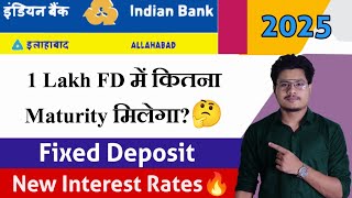 Indian Bank Fixed Deposit Interest Rates 2025 Indian Bank Fd Features, Benefits Complete Details