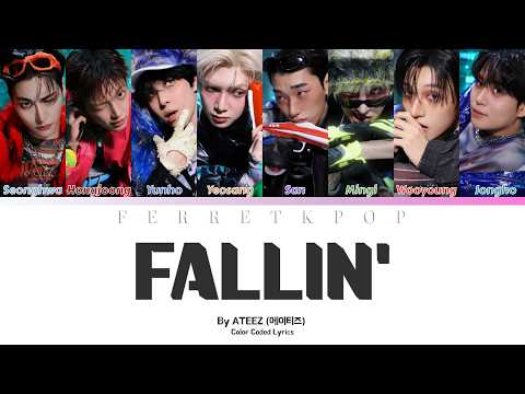 ATEEZ 'Fallin'' Lyrics (에이티즈 Fallin' 가사) [Color Coded Han_Rom_Eng] | FerretKpop