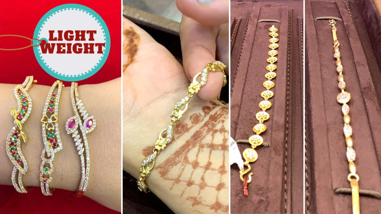 Buy New Model Pink Stone Gold Kappu Design Open Type Bracelet Imitation  Jewellery