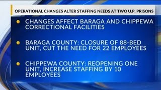 Operational changes alter staffing needs at two U.P. prisons