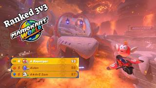 Mon équipe me fait gagner !!! Ranked 3v3 sur Mario Kart World