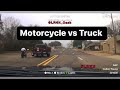 Motorcycle vs Truck | biker gets quick karma #policepursuit #police